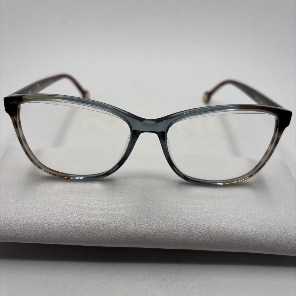 Carolina Herrera VHE 717K 0844 Blue/Brown Eyeglasses Frame 54-16-140mm #930